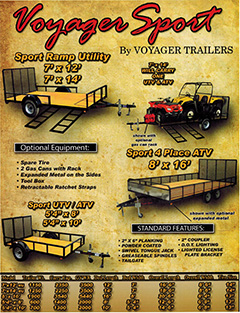 Voyager Sport Trailer Brochure